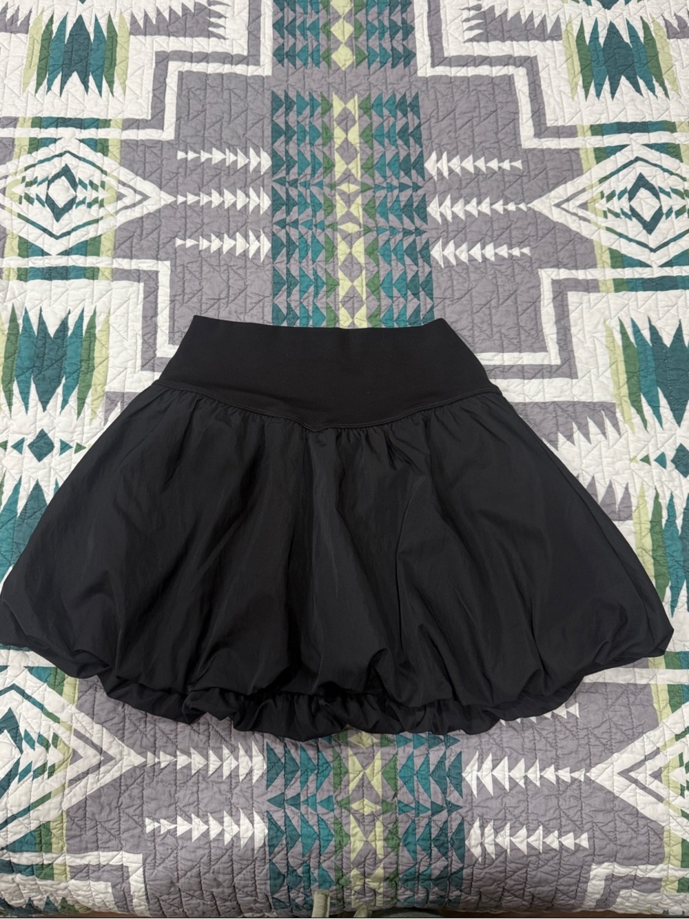 NWT Offline by Aerie Black Bubble Skort with High Stretch Waistband & Pockets